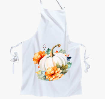 Floral white pumpkin predpasnik