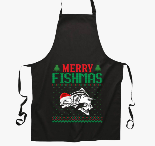Merry fishmas ribič predpasnik...