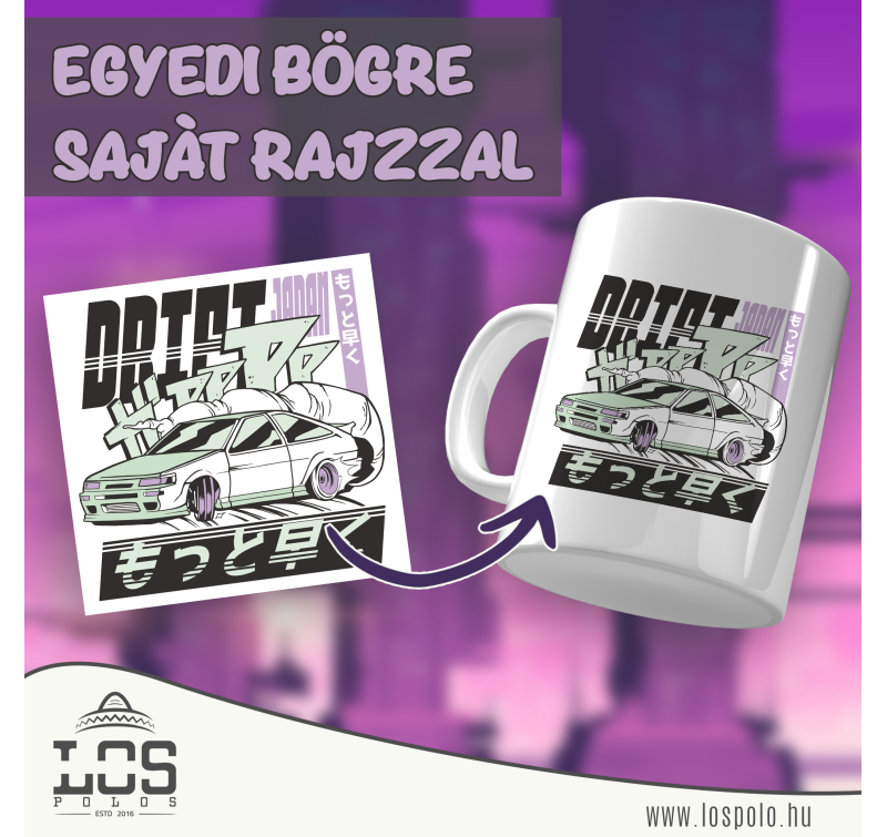 Egyedi skodelica rajzzal ali