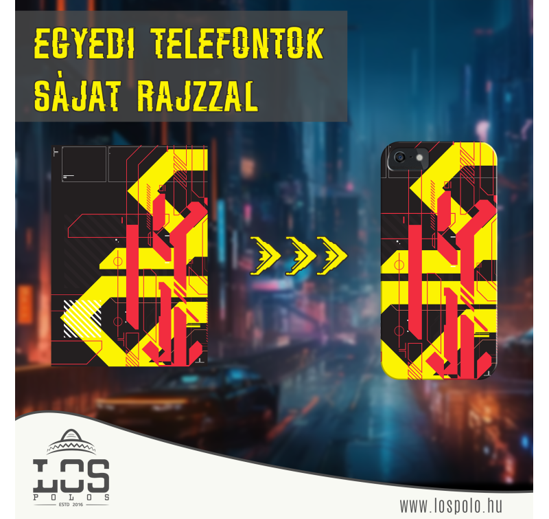 Egyedi ovitek za telefon, rajzzal ali