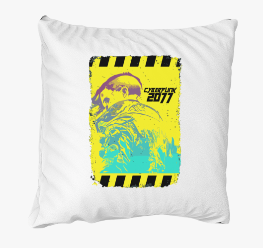 Cyberpunk 2077 plakat blazina