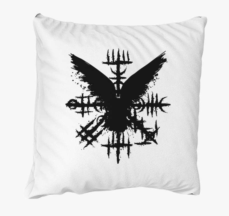 Black Grunge Raven Viking Symbol blazina
