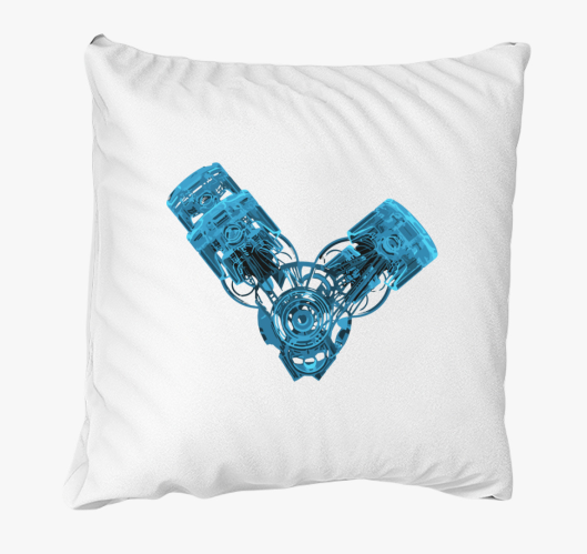 Modra V motor blazina