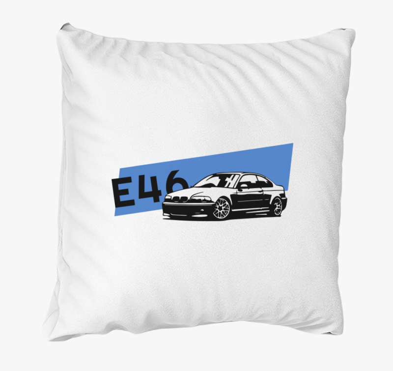 BMW E46 feliratos blazina