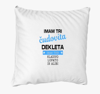 Imam čudovita dekleta - blazina za očeta deklet