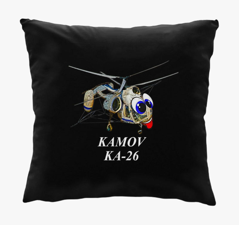 Ka-26 bela felirattal blazina