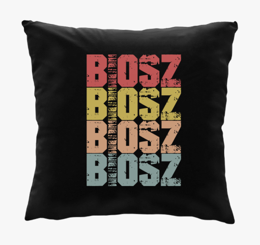 Biosz feliratos blazina