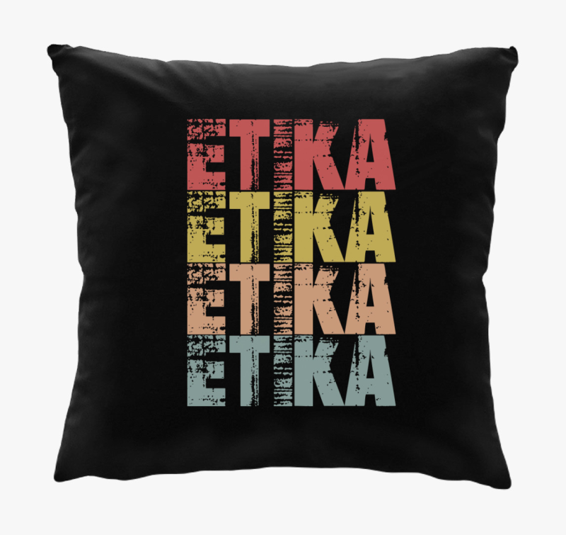 Etika feliratos blazina