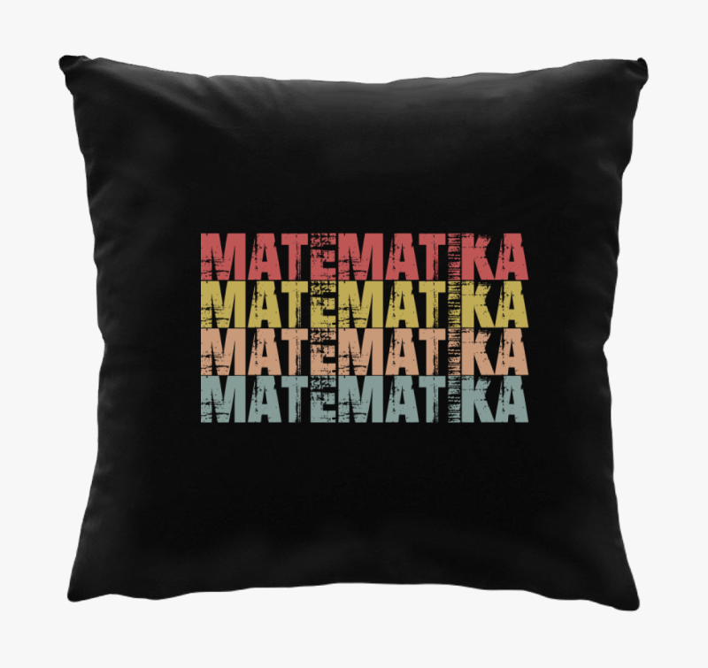 Matematika feliratos blazina