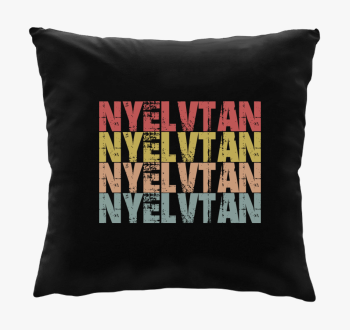 Nyelvtan feliratos blazina