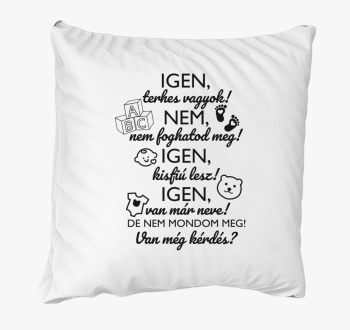 IGEN, terhes sem! blazina