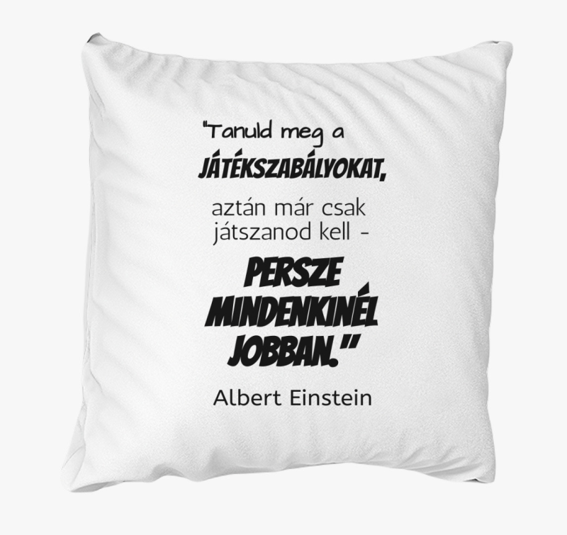Albert Einstein s citatom blazina