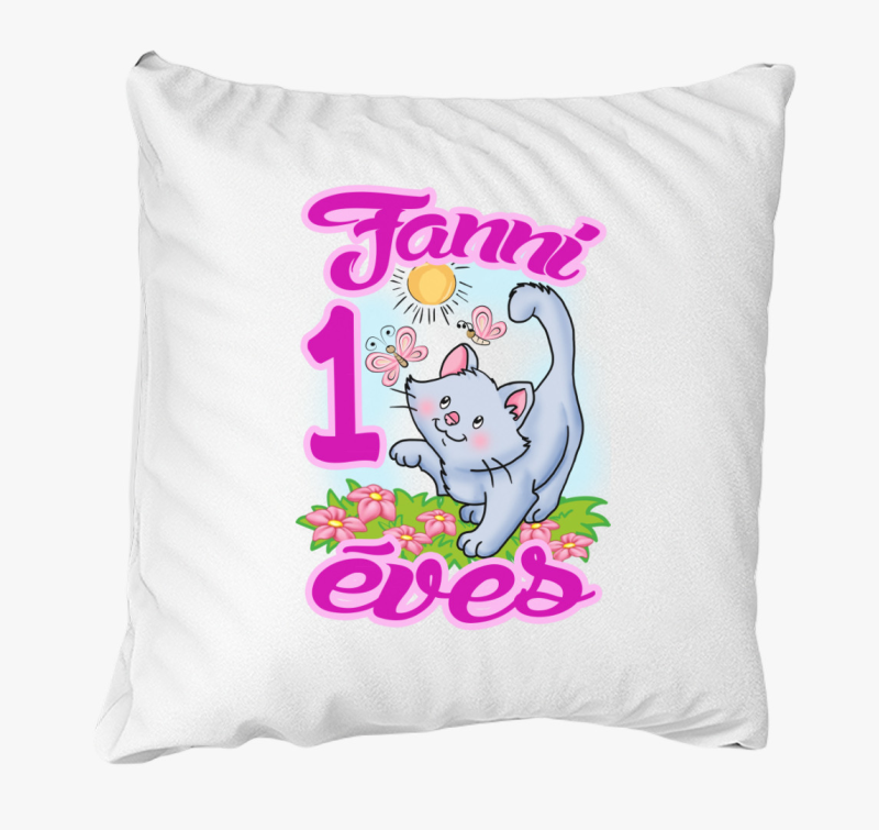 Siva cica kerget gyerek blazina