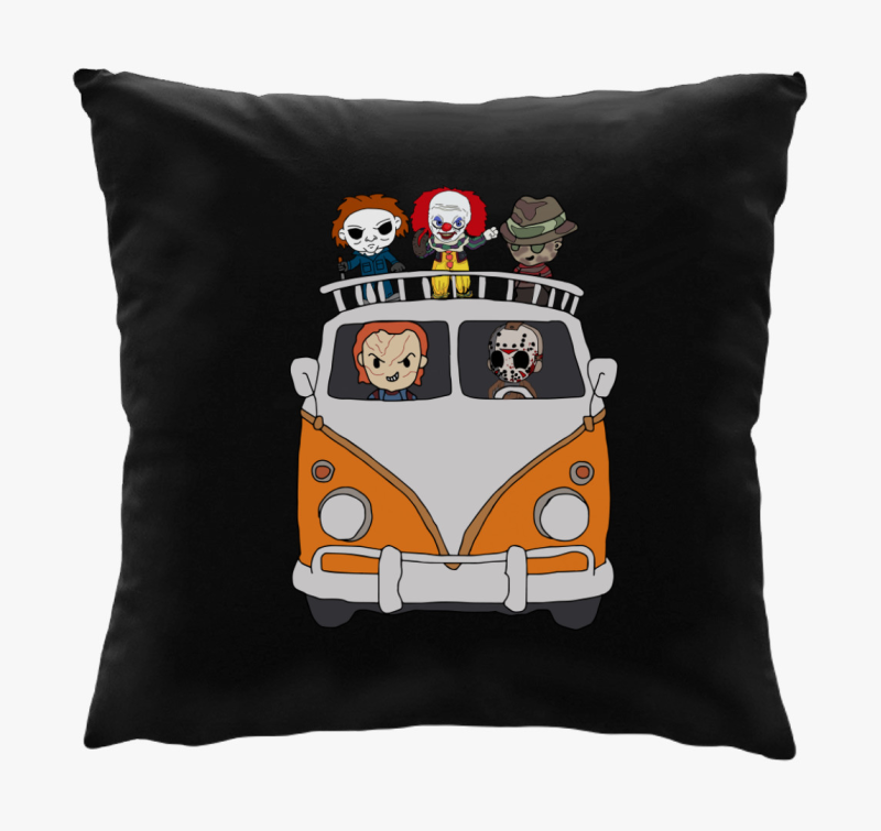 Halloweeni karakterek blazina