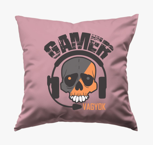 Gamer sem koponya blazina