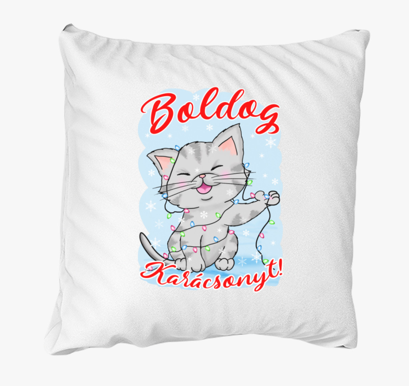 Boldog cica gyerek blazina