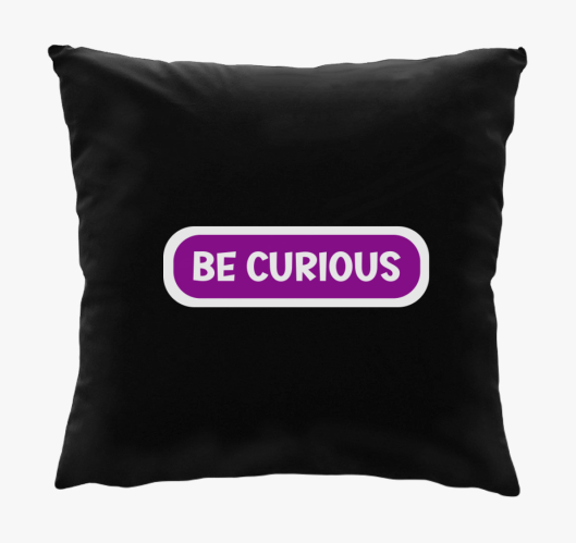 Be curious vijolična blazina