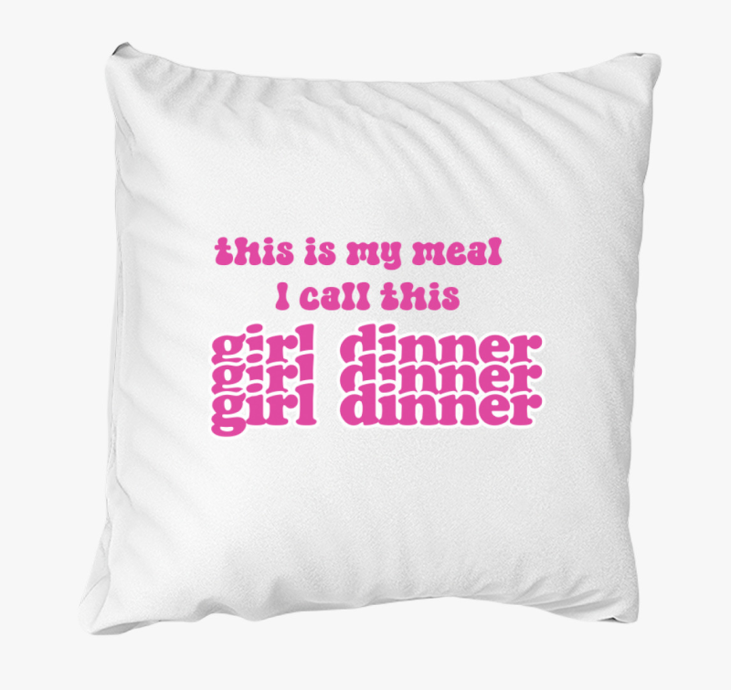 girl dinner pink blazina