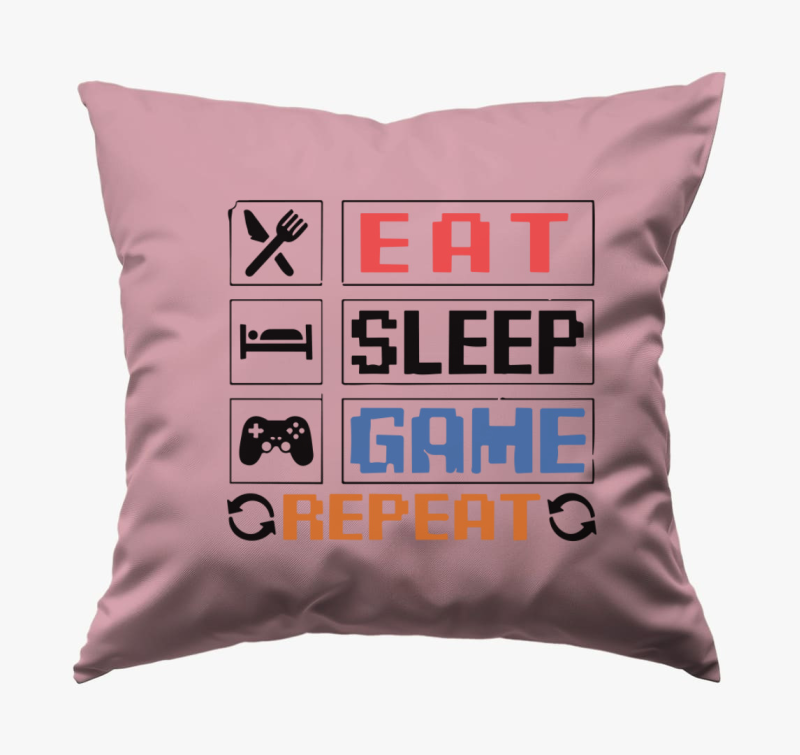 Eat sleep game repeat felirat blazina