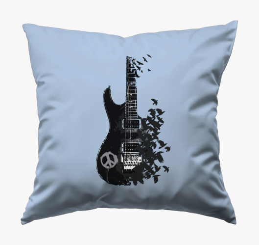 Black guitar and crow blazina