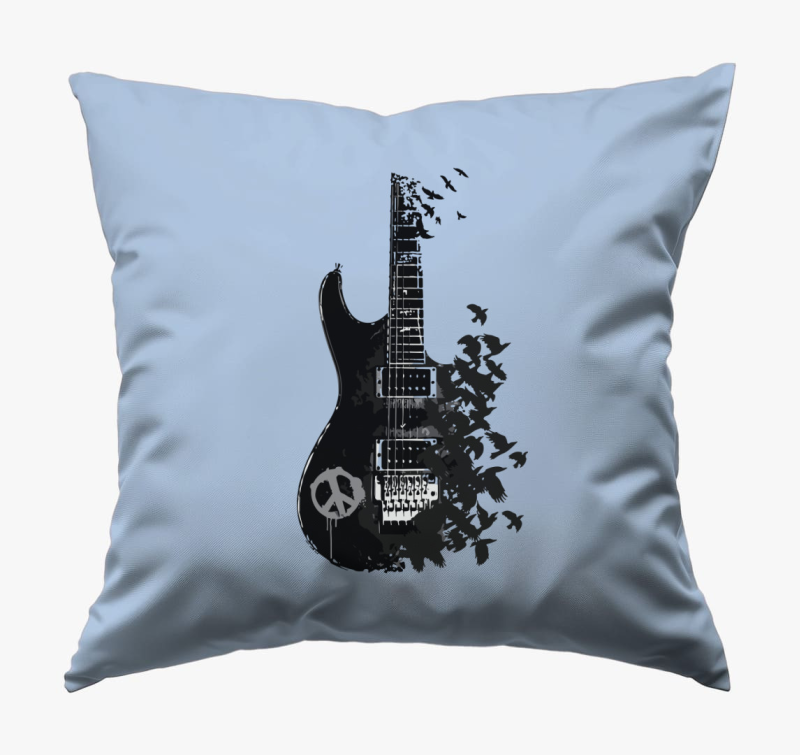 Black guitar and crow blazina