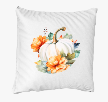 Floral white pumpkin blazina