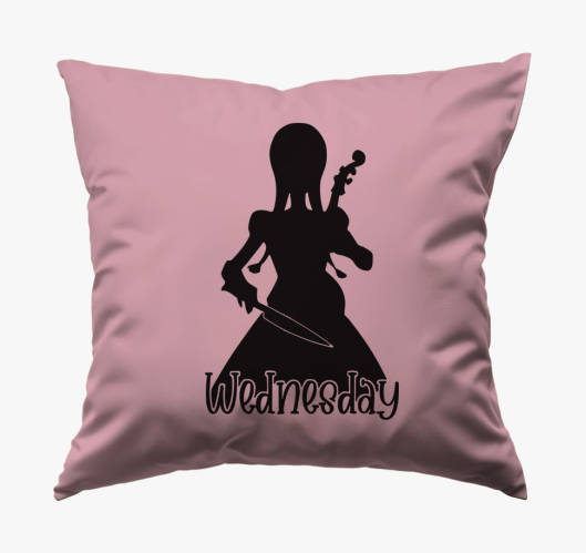 Wednesday Addams silhouette bl...