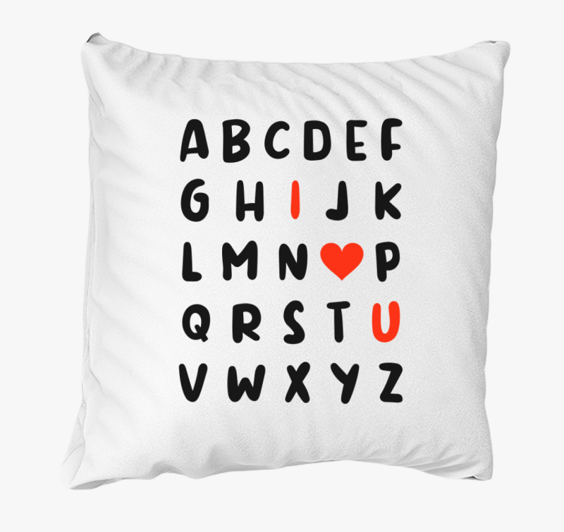 Ljubezen ABC blazina