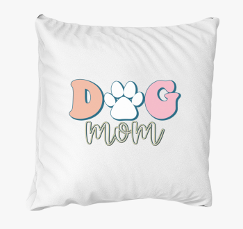 Dog Mom pasztell blazina