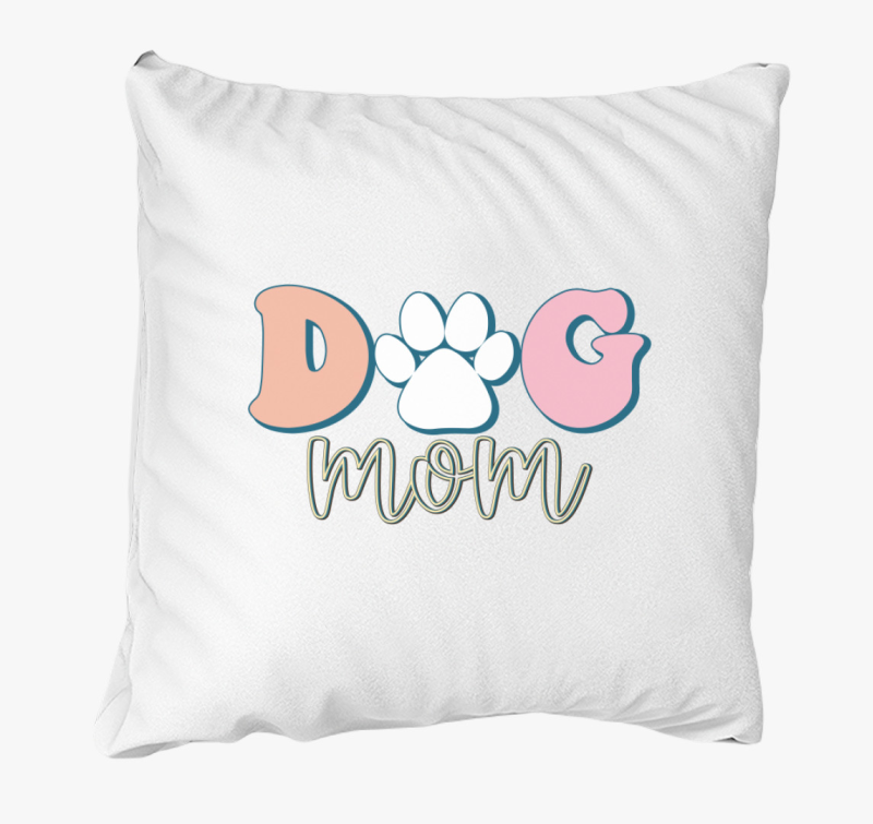 Dog Mom pasztell blazina