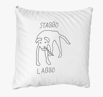 Stabbo labbo črna blazina