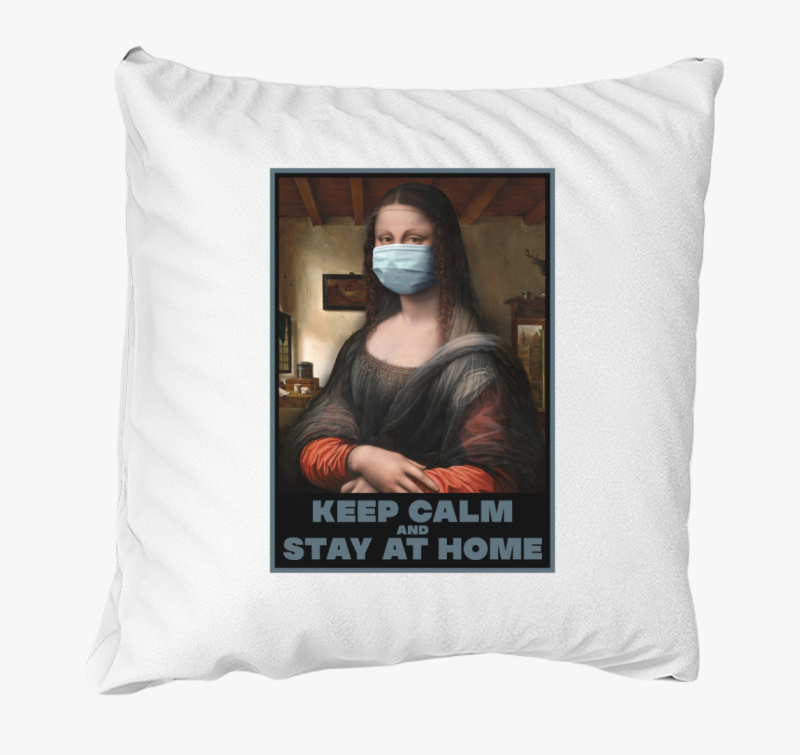 Maszkos Mona Lisa blazina