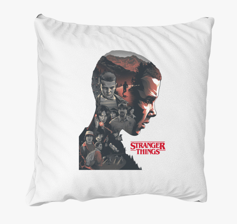 Stranger Things karakterek art blazina