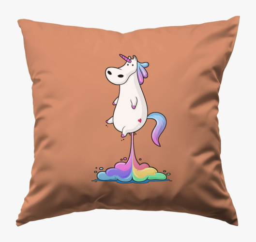 Unikornis puki blazina