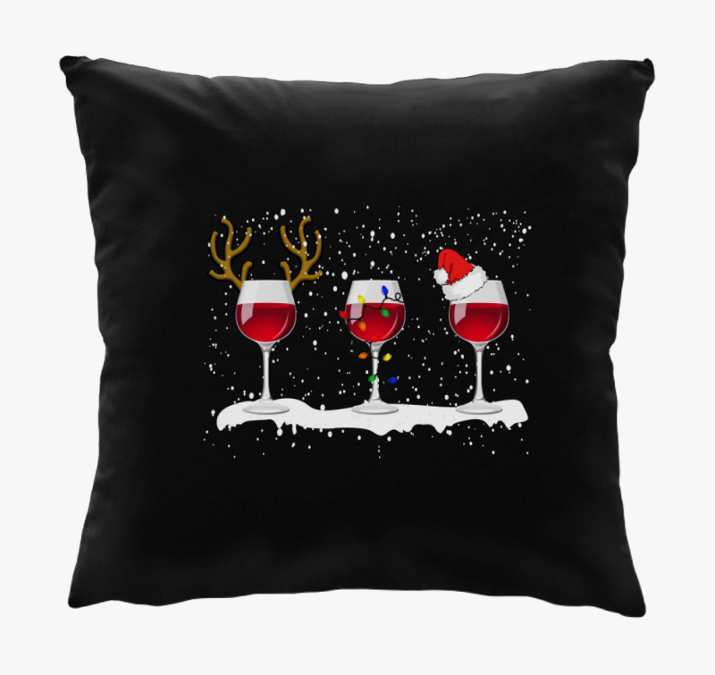 Božična vinska blazina - za vse ljubitelje božiča in vina