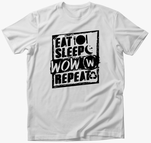 Eat sleep wow repeat majica