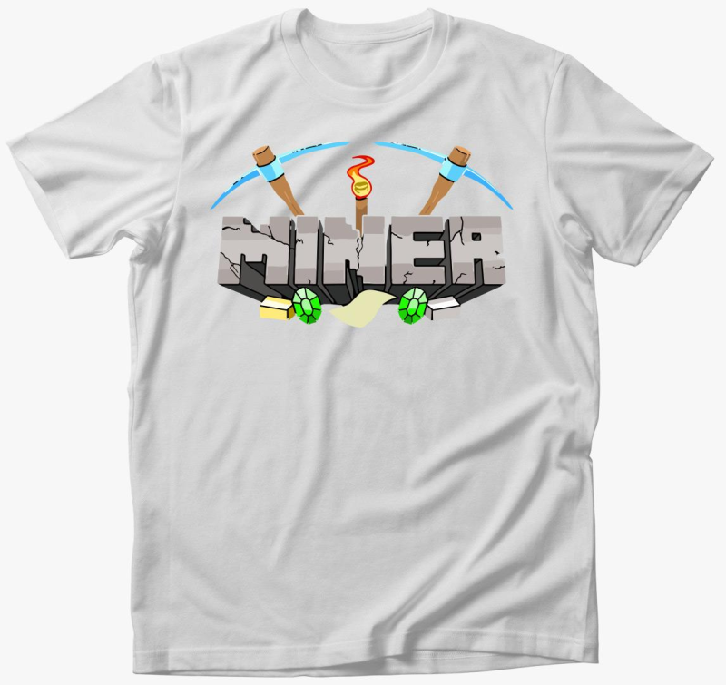Minecraft miner majica