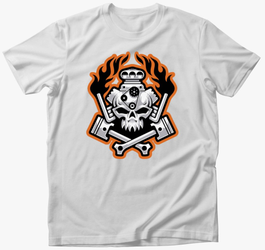 Skull motor majica