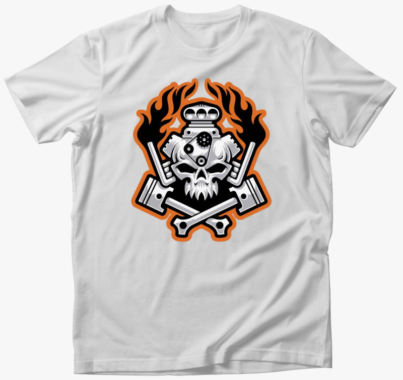 Skull motor majica