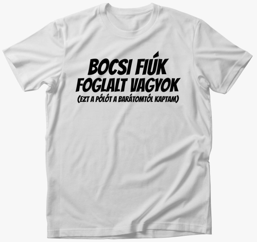 Bocsi foglalt sem majica