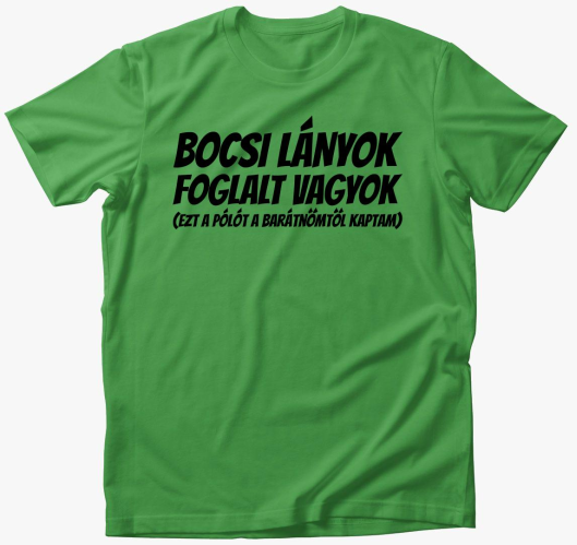 Bocsi foglalt sem majica