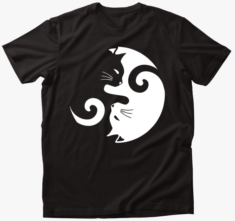 Macska Jin Jang majica