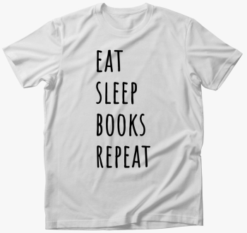 Eat Sleep Books majica