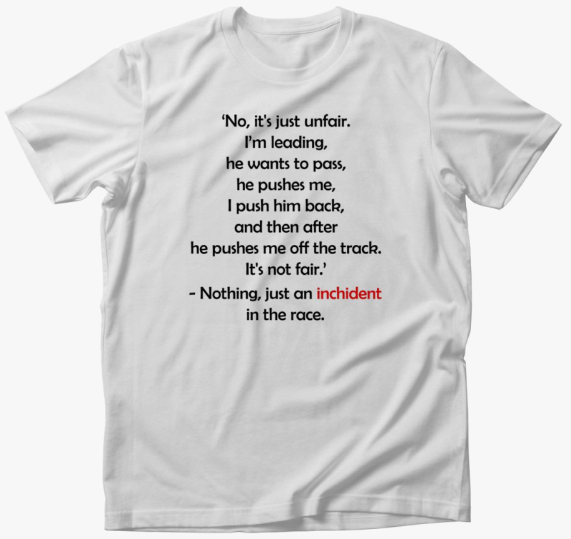 unfair inchident majica