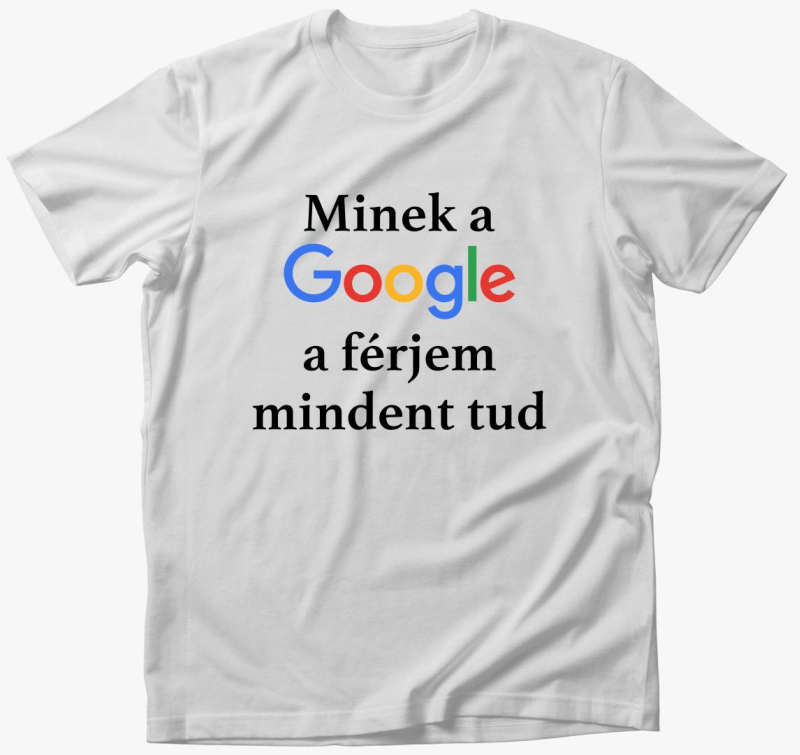 Minek Google mindent tud majica