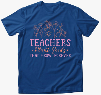 Teachers plants seed