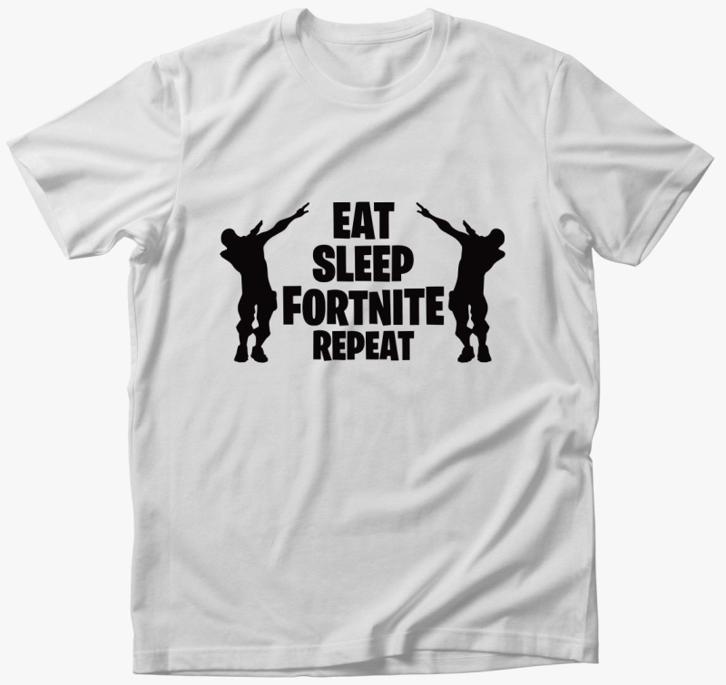 Eat sleep Fortnite repeat gamer majica