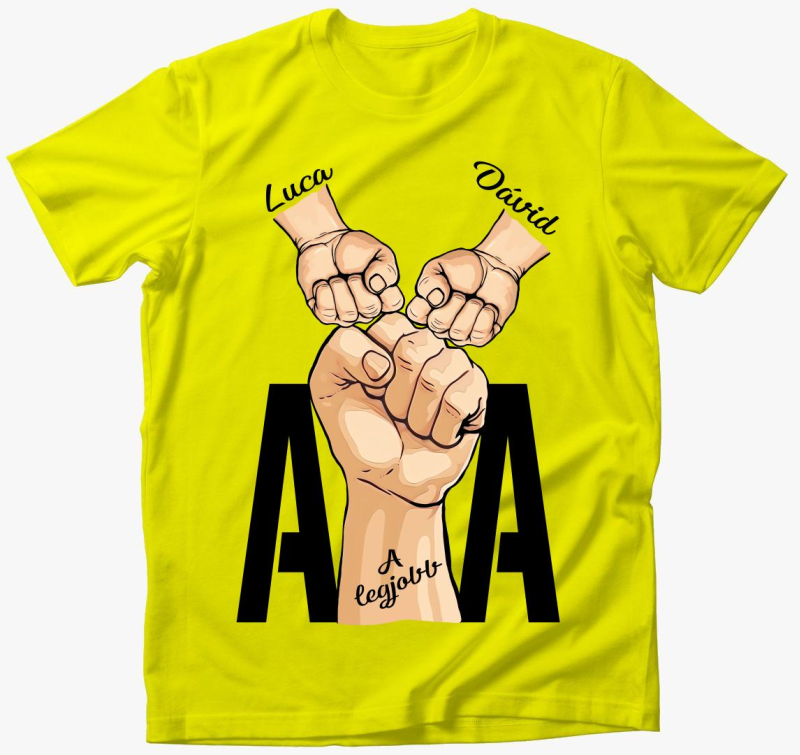 napi legjobb Oče 2 gyermek majica