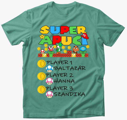 Super Apuci Super Mario nevekk...