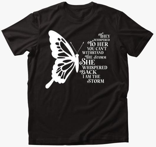 whispered butterfly majica